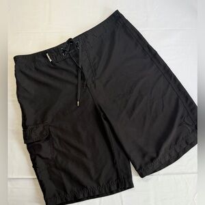 Men's Hurley Black Board Shorts-Waist 32